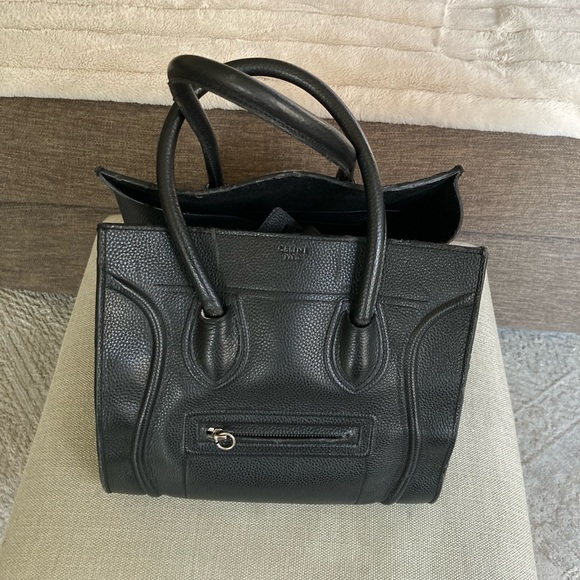 Large CÉLINE pebble leather phantom Bag - Picture 4 of 16